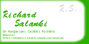 richard salanki business card